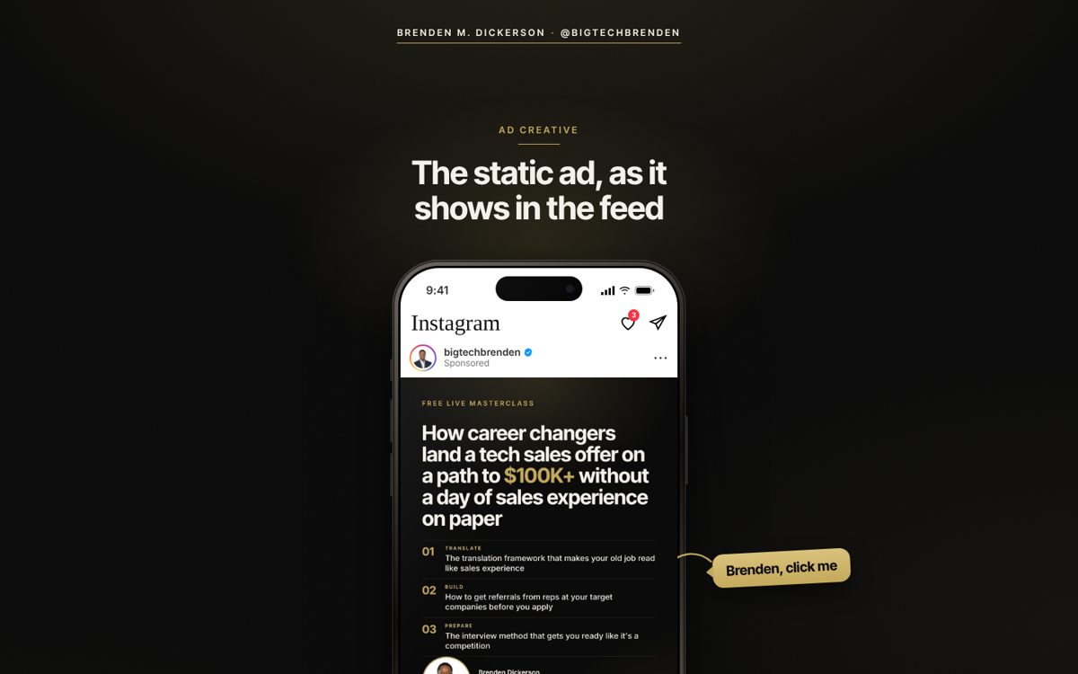 Static ad preview